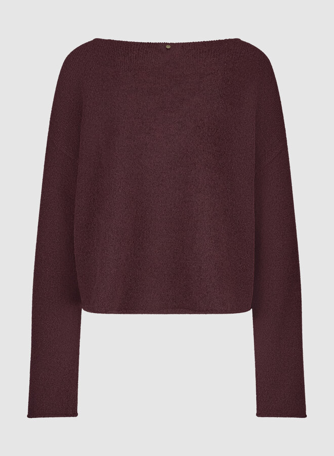 Circle liv knit aubergine
