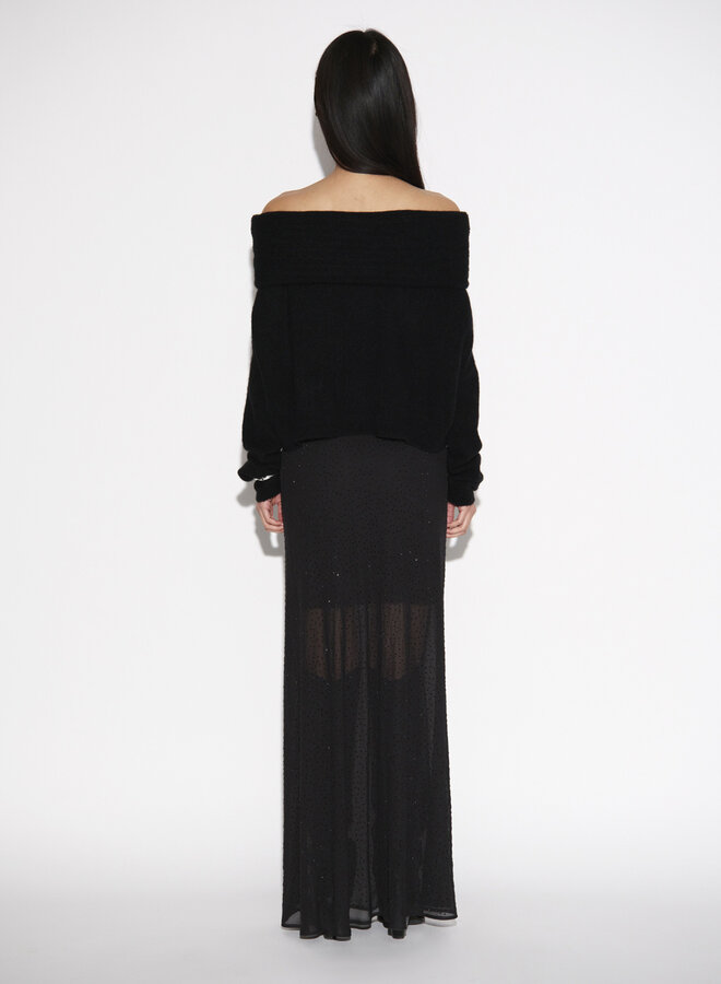 Dante6 antya off shoulder sweater raven