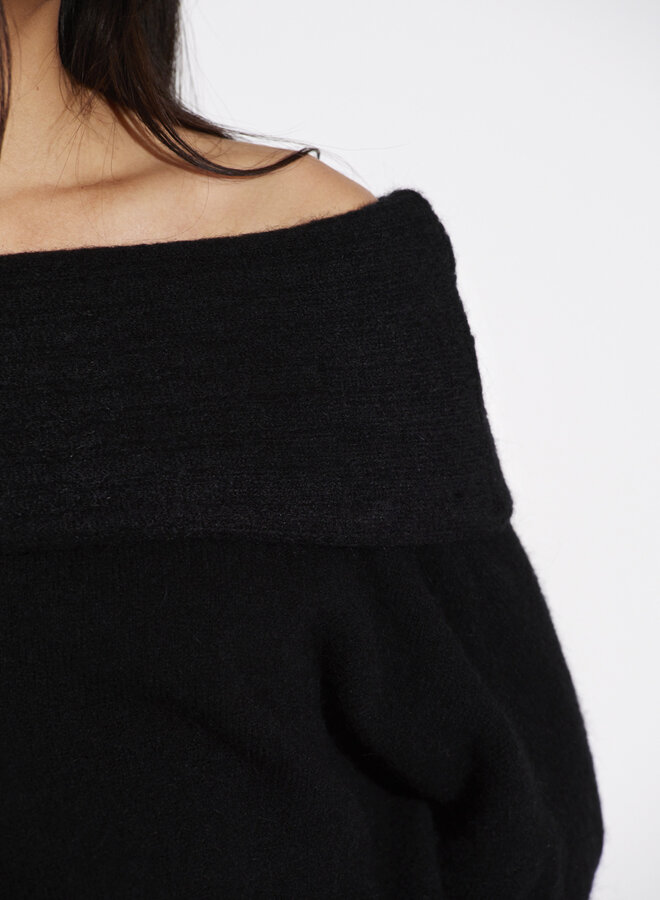 Dante6 antya off shoulder sweater raven