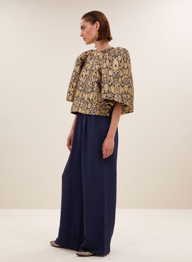 By Bar zasu festive blouse gold