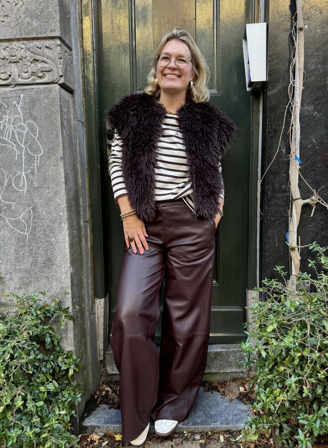 10DAYS bobbie gilet deep wine