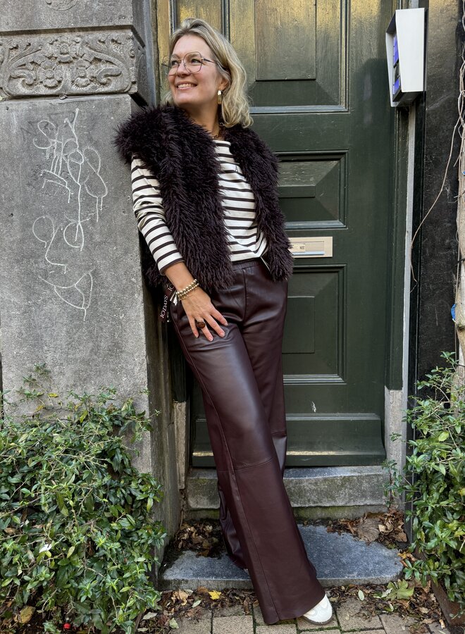 10DAYS W2510 bobbie gilet deep wine