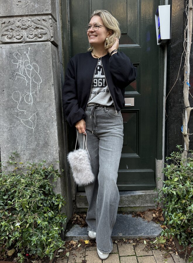 Penn&Ink W25F1769LTD tshirt print grey/black