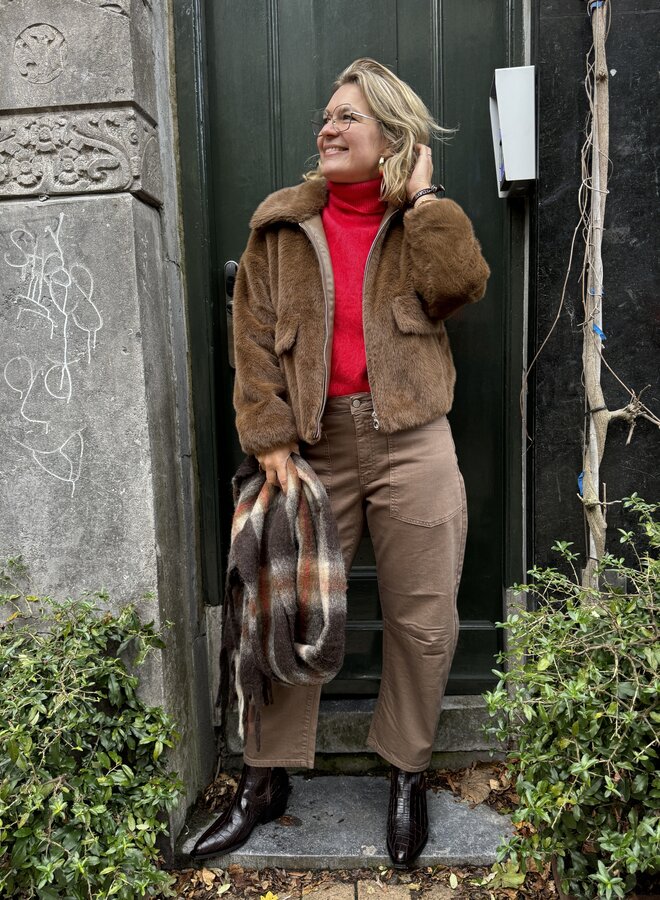 Second F. anneleen knit vest goji berry