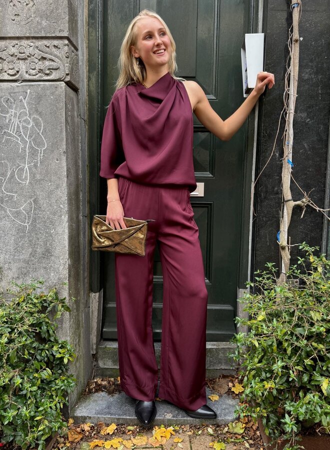 SF laurina one shoulder cowl top fig