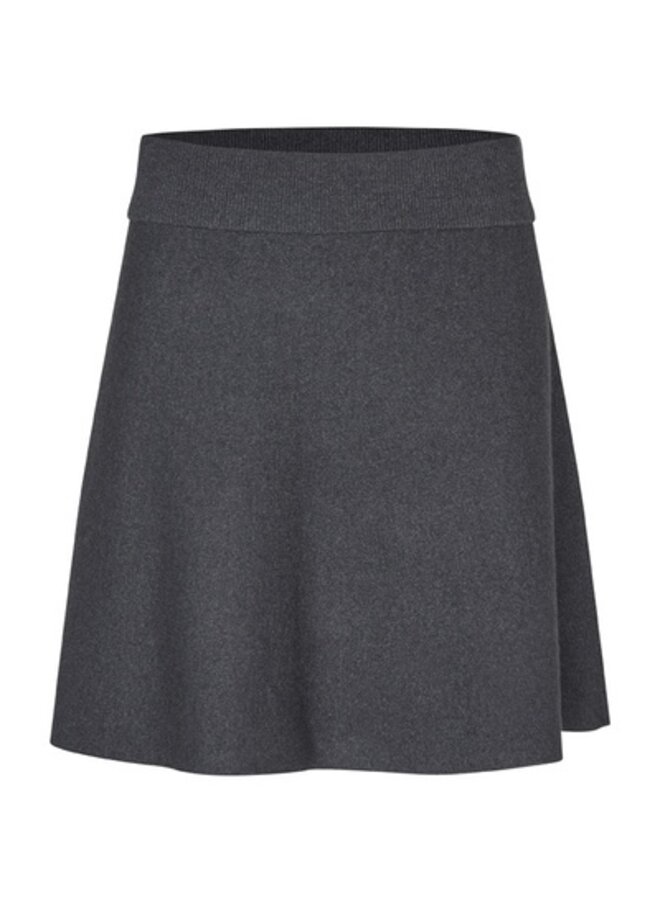 Second Female siv knit short skirt dark grey