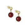Ellen beekmans gemstone oorstekers bordeaux
