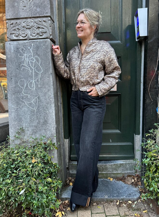 Fds jacket paige metallic mid brown