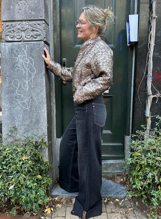 Fds jacket paige metallic mid brown