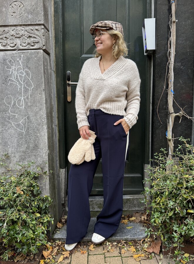 By Bar perle pullover chalk