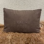 Zusss kussen corduroy liefs 35x25cm bruin