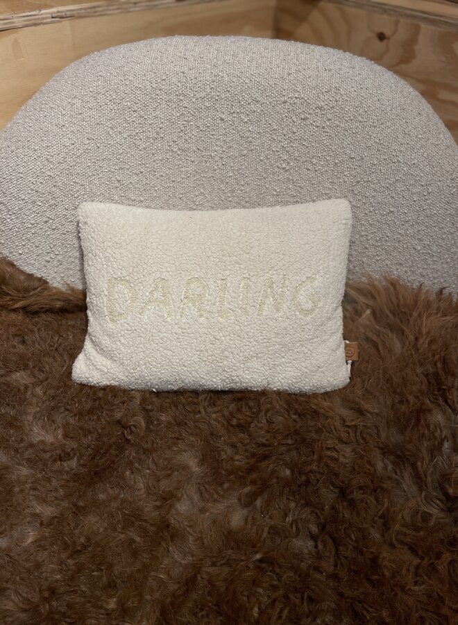 Zusss kussen teddy darling 35x25 cm zand