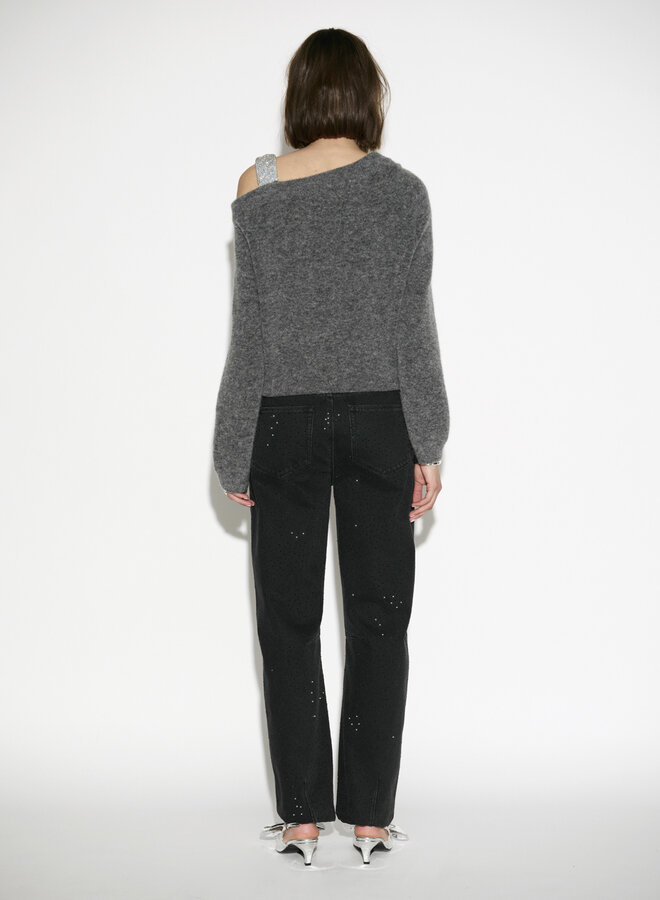 Dante6 yonka glam sweater dark grey