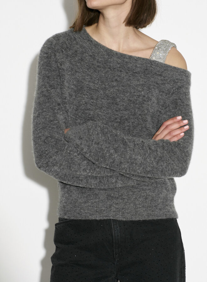 Dante6 yonka glam sweater dark grey