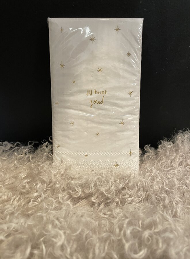 Zusss servetten rechthoek jij bent goud