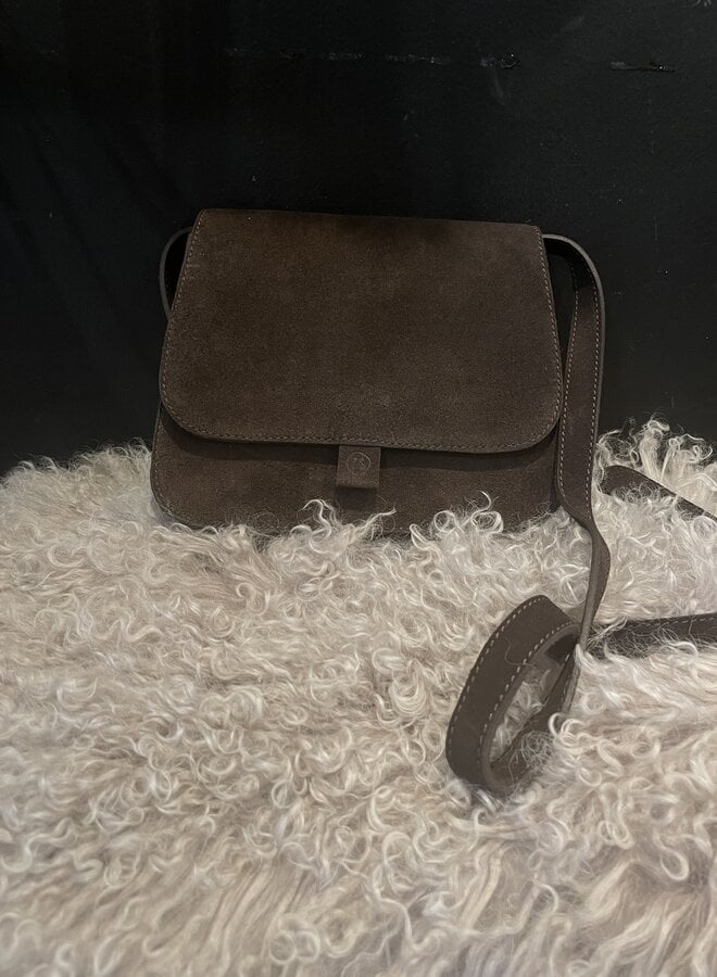 Zuss suede schoudertasje
