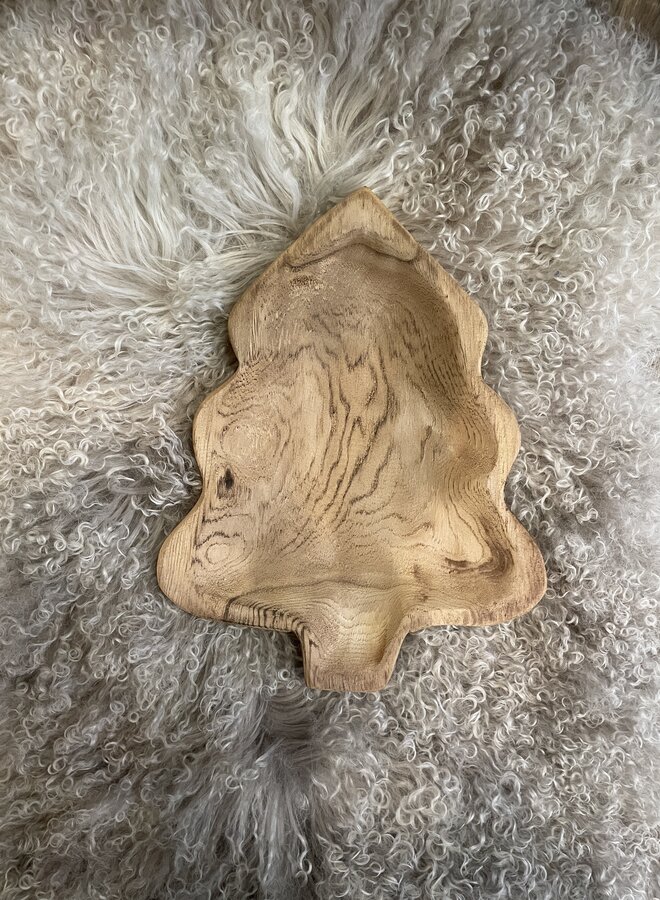 Madam Stoltz wooden christmas tree tray KLEIN