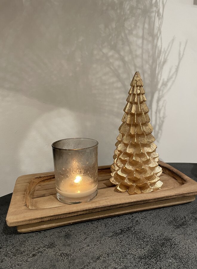 Madam Stoltz W25 rectangular wooden tray 30x15