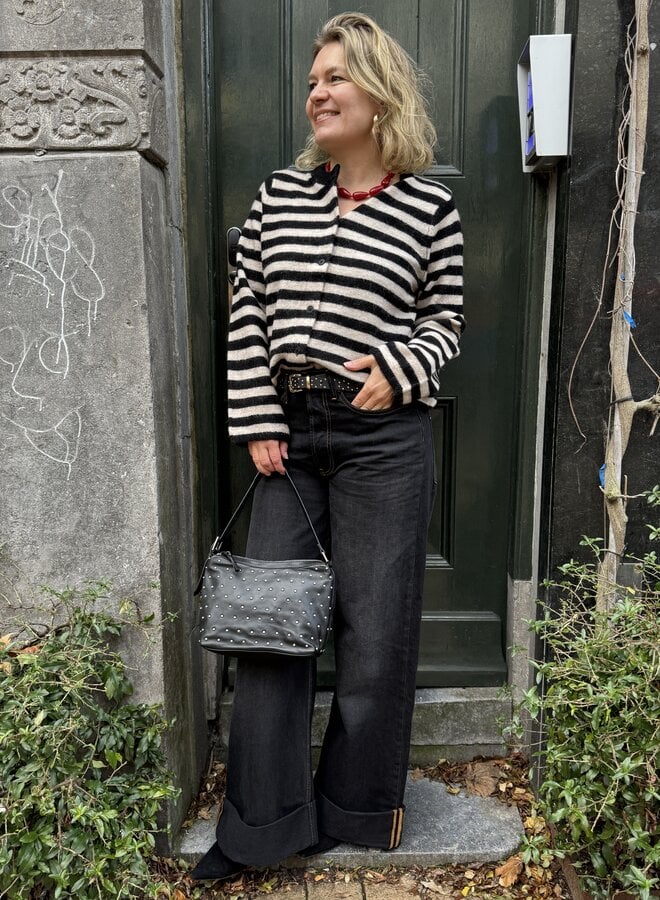 SF S26 lulu ls short cardigan noos black