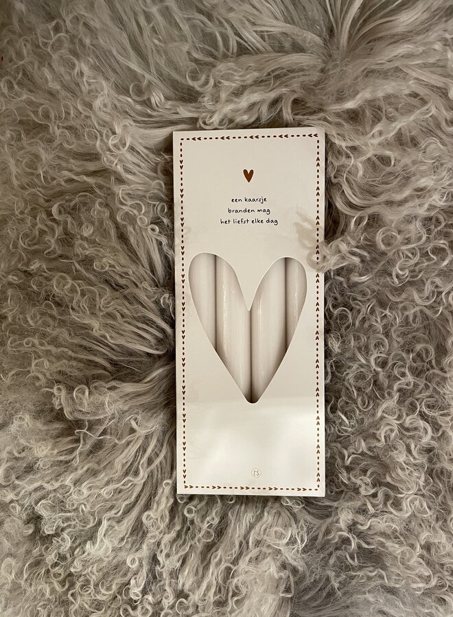 Zusss set rustieke kaarsen 20cm
