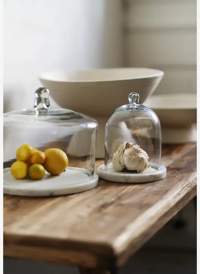 Madam Stoltz paper mache pedestal bowl