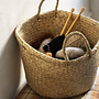 Madam Stoltz basket seagrass basket w/ handles (47x30)