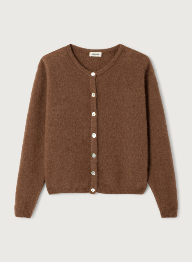 American V. vito19 vest chocolate chine