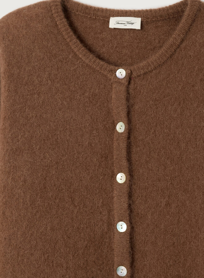 American V. vito19 vest chocolate chine