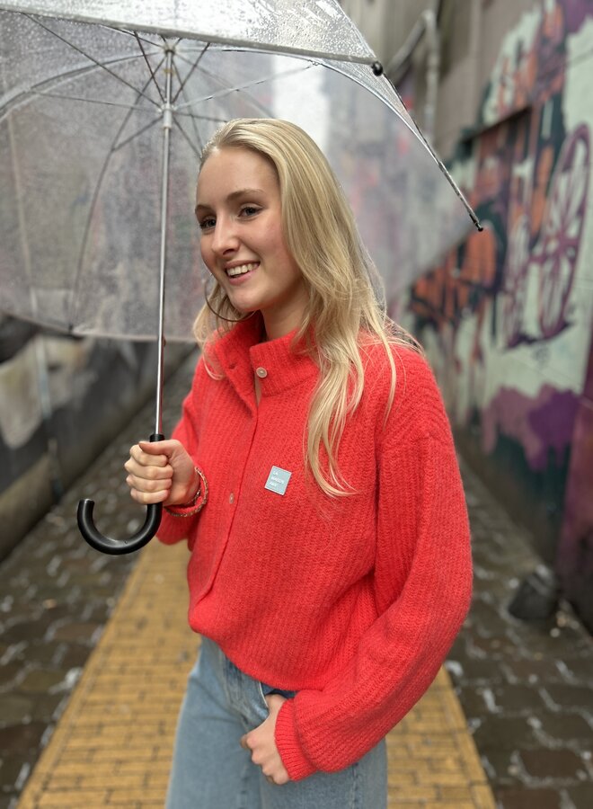 American V. east19 vest knopen sunrise fluo