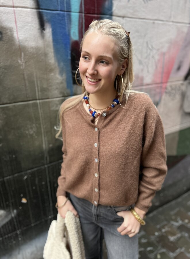 American V. vito19 vest chocolate chine