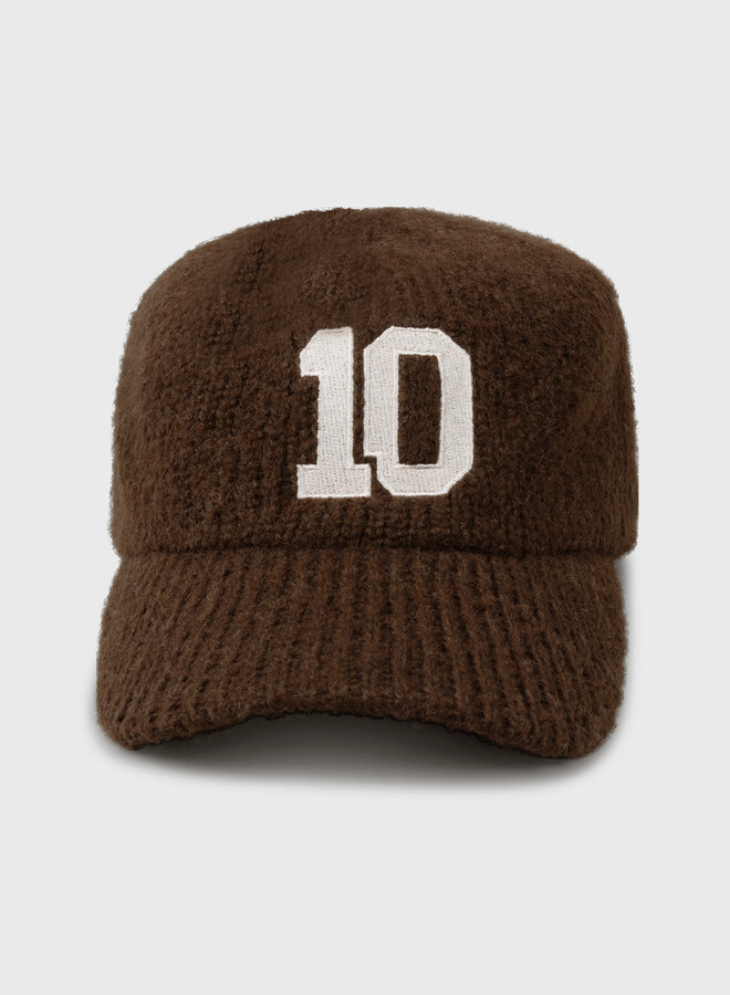 10days knit baseball cap dark truffle