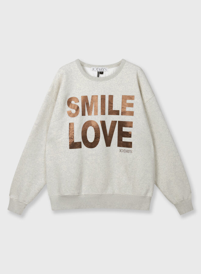 10days statement sweater smile love