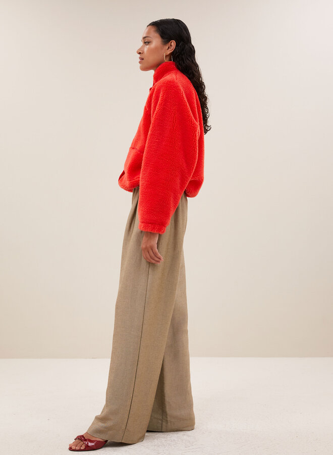 BY BAR steve jacket poppy red