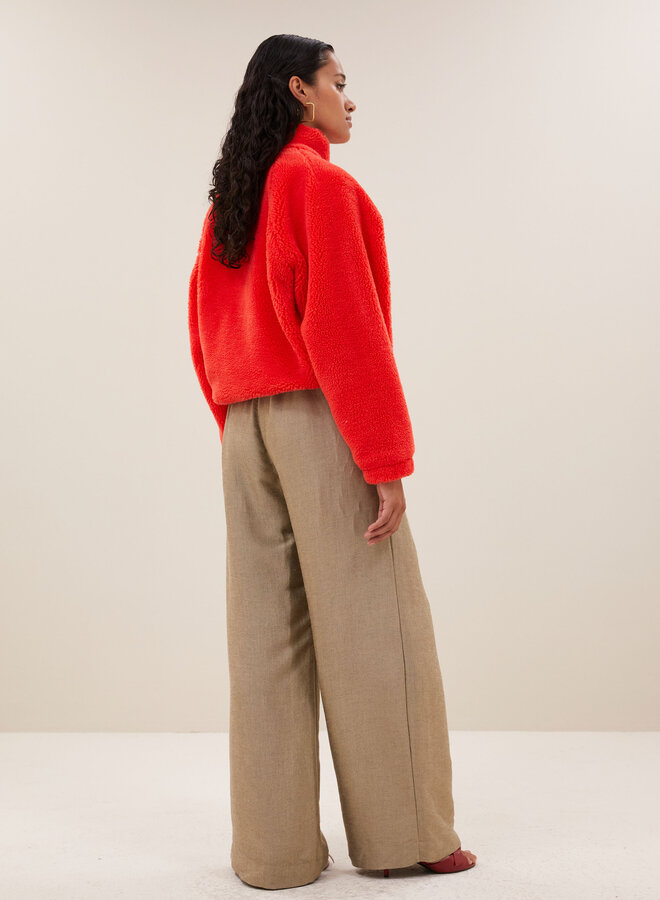 BY BAR steve jacket poppy red