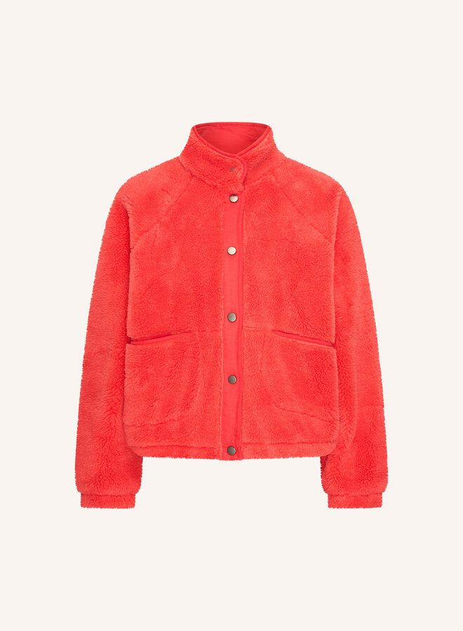 BY BAR steve jacket poppy red