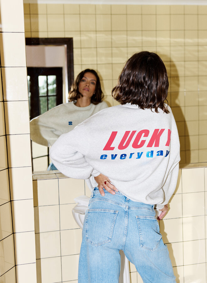 By Bar bibi melange lucky everyday sweater grey