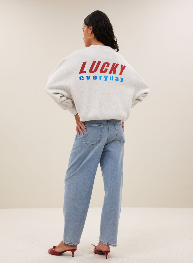 By Bar bibi melange lucky everyday sweater grey