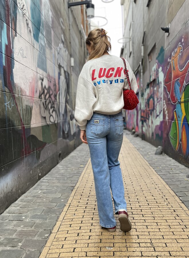 By Bar bibi melange lucky everyday sweater grey