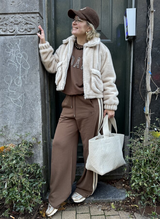 10DAYS western jogger satin moonrock