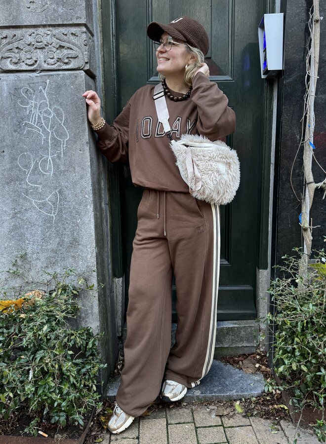 10DAYS  western jogger satin moonrock