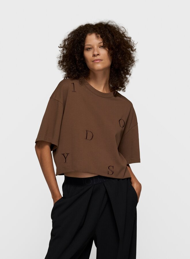 10days thick cotton tee dark truffle