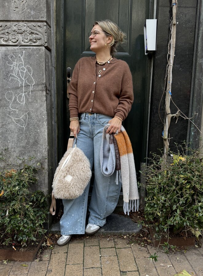 American V. vito19 vest chocolate chine