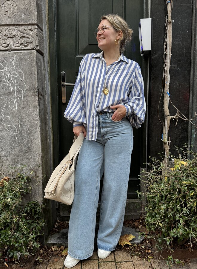 Ibana thalita blouse raya blue