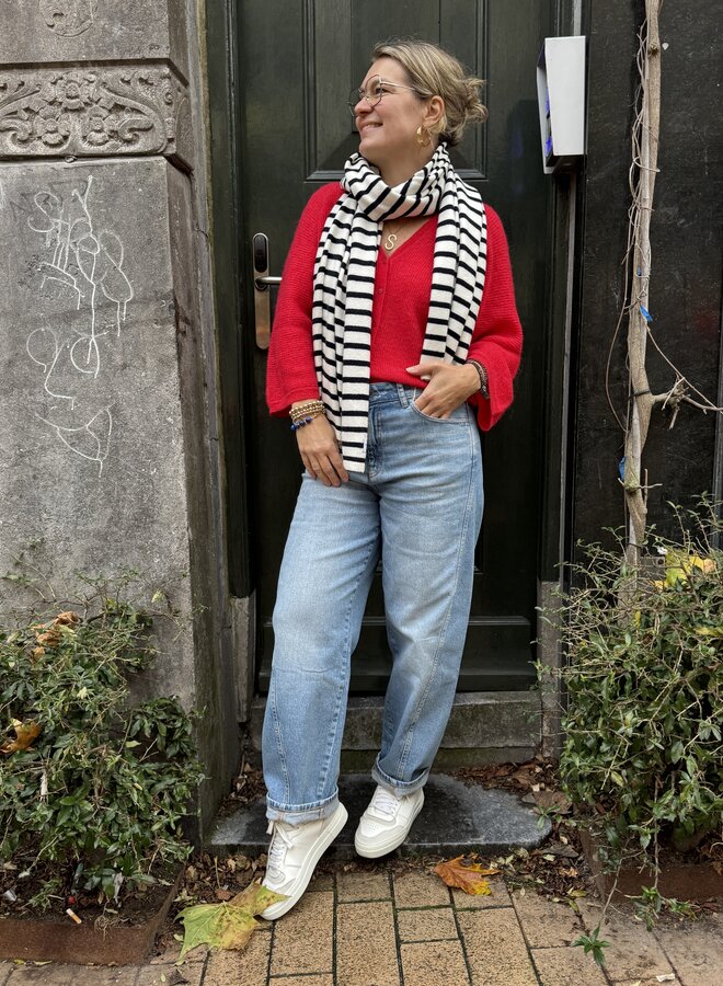 Penn&Ink W25B359 scarf stripe