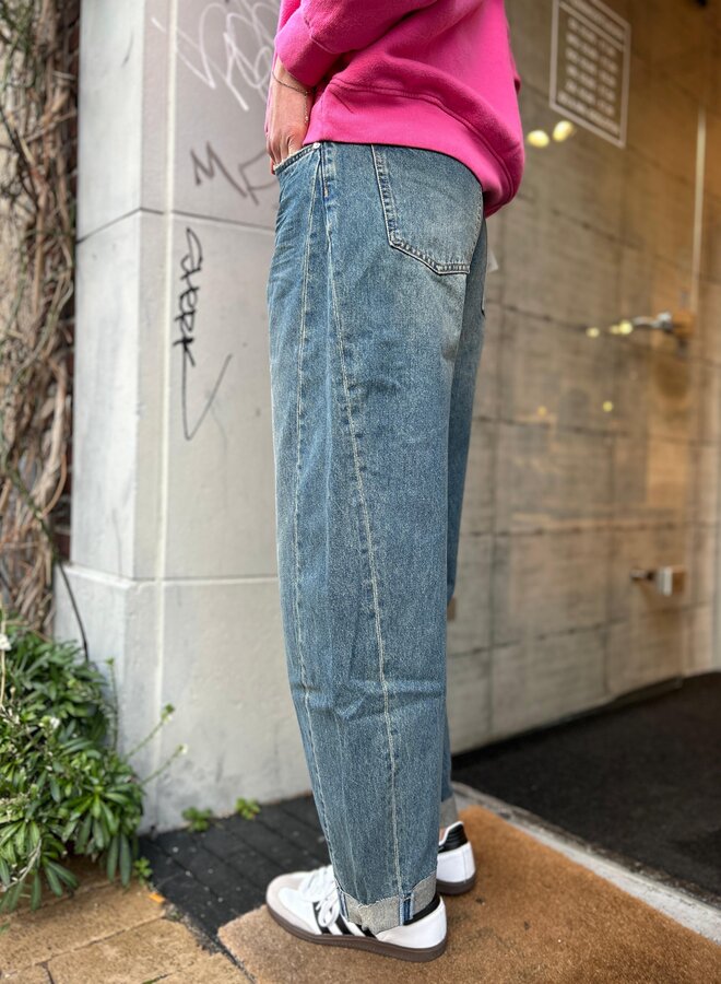 Circle robin dnm jeans double denim wash