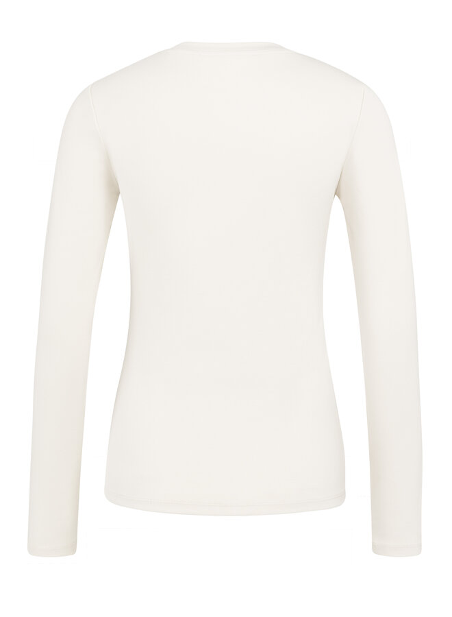 Yaya cotton long sleeve shirt beige