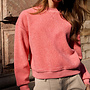 Yaya teddy sweater rose red