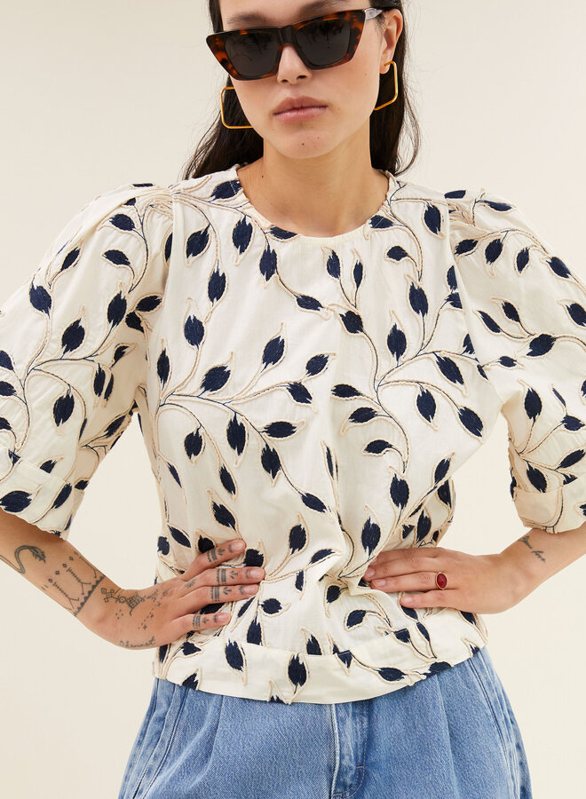 By Bar olivia botanic blouse midnight