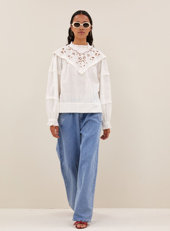 By Bar bowie blouse off white