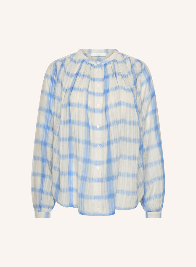 By Bar nyka check blouse light blue